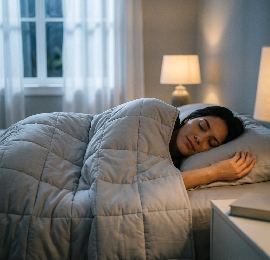 Warm Weighted Blanket for Anxiety & Better Sleep | Duvella