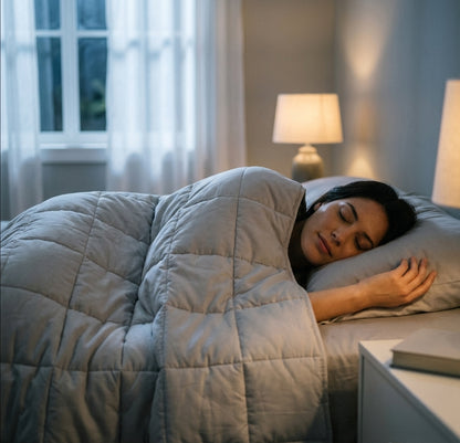 Warm Weighted Blanket for Anxiety & Better Sleep | Duvella